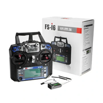 FlySky FS-i6 2.4GHz 6CH AFHDS/AFHDS 2A RC Radio Transmitter With FS-iA6B Receiver for RC FPV Drone Engineering Vehicle Boat Robot