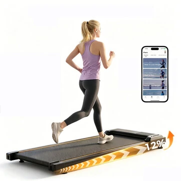 [EU Direct] Formill FT31 Walking Pad with 12% Incline, 6km/h Under Desk Treadmill for Home Office, Smart APP Control & Remote, LED Display, Space Saving