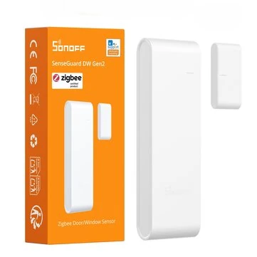 SONOFF SNZB-04PR2 SenseGuard DW Gen2 Zigbee3.0 Door/Window Sensor Active Security with Tamper Alerts Matter Bridge Via Apple Home