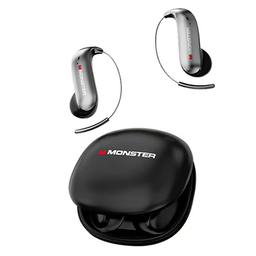 MONSTER C01 Gen2 TWS Earbuds AI Smart Translation Earphone bluetooth 6.0 Earphone IPX5 Waterproof Flexible Titanium Wire Earhooks Headphones