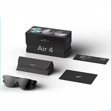 RayNeo Air 4 Smart AR Glasses Head-mounted TV with 1200 Nits HDR10 1080P 120Hz Micro OLED Portable Display with B&O Audio for iPhone Gaming Movies XR Device Eyes Protection
