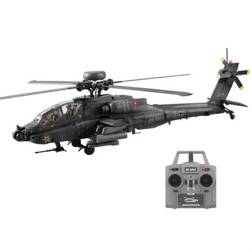 RC ERA C170 AH-64D Apache 2.4G 6CH 6G 1:48 Scale Altitude Hold Optical Flow Positioning TOF Altitude Hold Flybarless RC Helicopter RTF