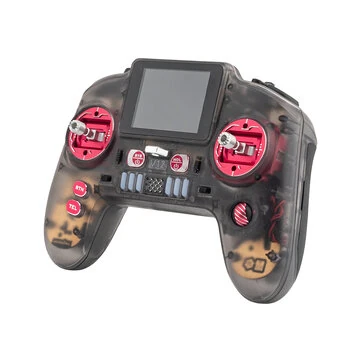 HelloRadioSky V12 CNCMAX 2.4GHz Dual Frequency ELRS Radio H7 1000mW 2.4Inch Color Screen Display Hall CNC Aluminum Gimbal Remote Controller for FPV Racer Drone RC Airplane Helicopter