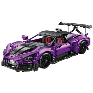 JIESTAR JJ9206 Remote Control Super Racing Car Model MOC Building Block Assembly Kit 1801PCS Brick Set Kids Gifts