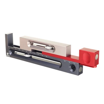 HONGDUI 100mm/4Inch Kerfmaker Table Saw Slot Adjuster Mortise and Tenon Tool Woodworking Movable Measuring Block