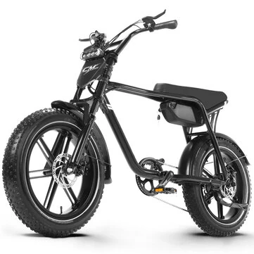 [EU Direct] CMACEWHEEL K20 Electric Bike Front Oil Suspension Fork 48V 15AH Battery 1000W Peak Power Motor Recommended Top Speed 25KM/H 20*4.0inch 50-60KM Max Mileage 150KG Max Load Electric Bicycle