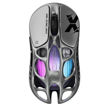 Gravastar MercuryX & X Pro Tri-mode Gaming Mouse Hollow Design PAW3950 Sensor 32000DPI RGB Lights 49g Lightweight E-sports Gamer Mice for PC Laptop Computer