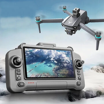 ZLL Beast SG603 PRO GPS 5G WiFi FPV with 4.5inch Touchable LCD Screen Controller Voice Broadcast 720P HD Dual Camera Servo Gimbal 360° Obstacle Avoidance One-Key Airdrop Brushless Foldable RC Drone Quadcopter RTF