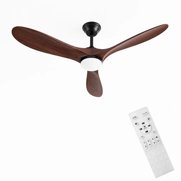 [EU Direct] BlitzWill® BW-CFL3B Smart Ceiling Fan with Light Dimmable CCT Reversible DC Motor 6 Speeds 2H Timer APP & Remote Control