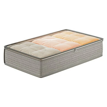 4PCS Large Capacity Under Bed Storage Bags Containers Space Saving Clothes Blanket Organizer Foldable Underbed Storages Bins