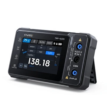 FNIRSI TMP-610 TMP-610S Handheld Digital Multimeter Oscilloscope 3-in-1 with Signal Generator Bluetooth App Control 10MHZ 48MSa/s 60000 Counts Electrical Tester DMM Scope Meter