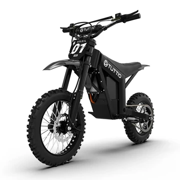 [EU Direct] Tuttio Soleil01 SE Electric Dirt Bike 48V 25AH Battery 3000W Motor Recommended Top Speed 25KM/H Front HydraulicSuspension Rear Nitrogen Air Shock Absorber 14inch+12inch Tires 70KM Max Range 120KG Max Load Electric Bicycle Electric Motorcycle