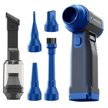 Drillpro G1 Cordless 550g Wind Pressure Turbo Fan 10,000mAh Battery 9 Speed Settings 90,000RPM 40mm Brushless Motor Powerful Handheld Air Blower Multi Nozzle