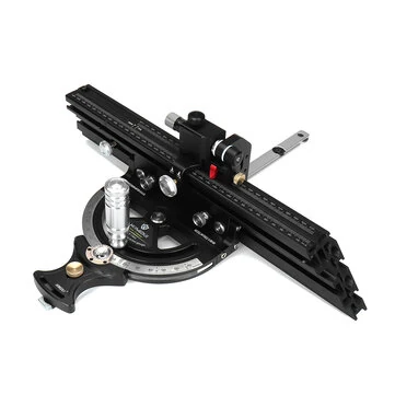 HONGDUI HD-MG21 Mitre Gauge Fence Fit For Most Bosch Festool Dewalt Small Table Saw 50 Degree Angle Fence Use for Small Table Saw