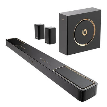 [EU Direct] Ultimea Skywave F40 5.1.2CH Dolby Atmos Soundbar bluetooth 5.4 Soundbar with 8 High-performance Drivers BassMX Technology Smart APP Control HD Opt USB Connection Smart Home Speaker Subwoofer