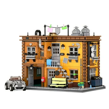 JIESTAR 66056 Ashley Vintage 2-Story House MOC City Street View Construction Building Block Brick Assembly Kit 2284 PCS for Children Adult Birthday Gift