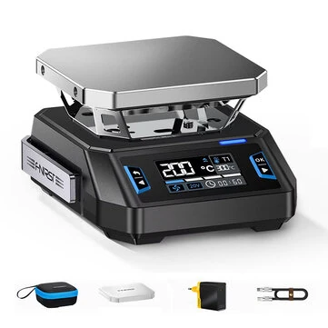 FNIRSI HT-P1 Mini Hot Plate 150W PD3.1/3.0 Type-C Constant Temperature Preheater Station for PCB SMD Electronics Repair Tool
