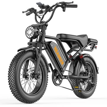 [EU DIRECT] HEADEER BK20 Electric Bike 48V 20AH Battery 750W Motor Recommended Top Speed 25KM/H Mechanical Disc Brakes 20*4.0inch Tires 48-80KM Max Mileage 150KG Max Load Electric Bicycle