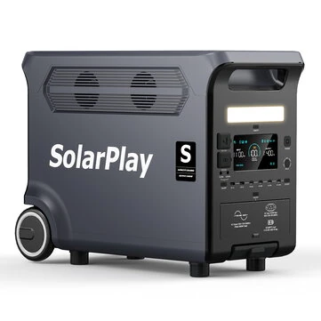 [EU Direct] SolarPlay Q3600 3600W Portable Power Station 3840Wh LiFePO4 Battery UPS 17 Outputs 1.5H Fast Charging Solar Generator Home Backup RV Emergency Off Grid