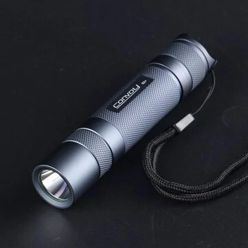 Convoy S2+ Tactical Flashlight, 1800 Lumen Super Bright LED, Compact EDC Flashlight for Camping, Hiking, and Emergencies, 4 Modes, Temperature Protection, Aluminum Body 5000K 6500K