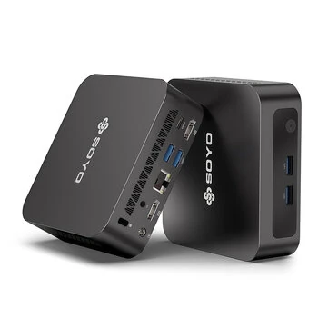 SOYO Y5Air Mini PC Intel Core i5 4250U 8GB RAM 128GB SSD Windows 11 Dual HD Dual Screen Output Mini Computer Desktop PC