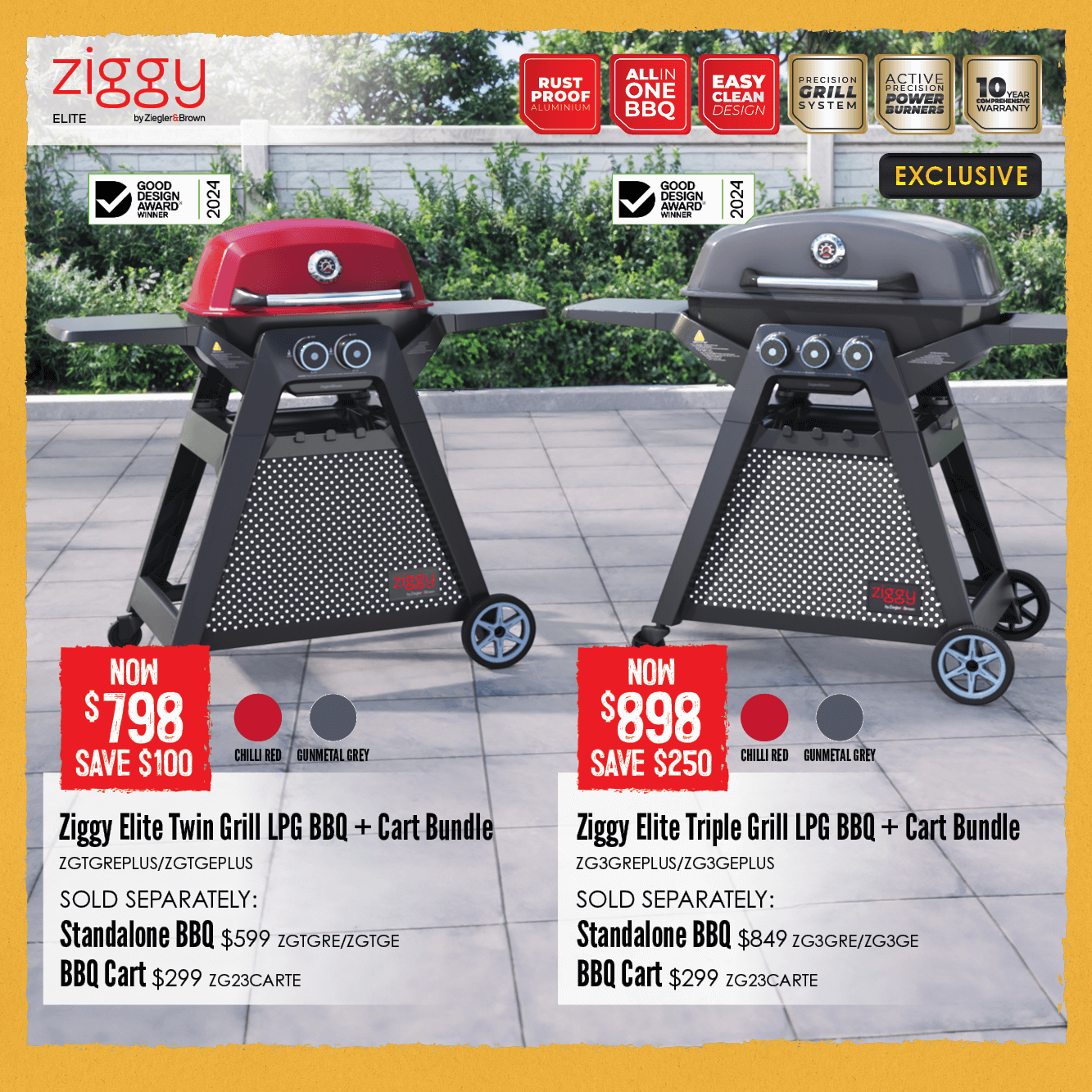 Save Up To $250 Ziggy Elite BBQs