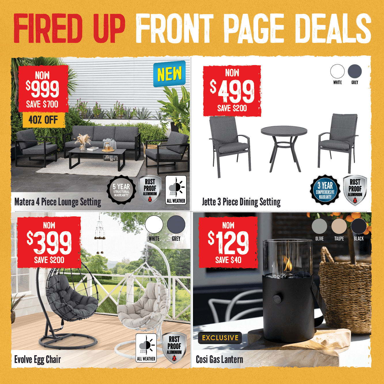 Fired Up Front Page Deals