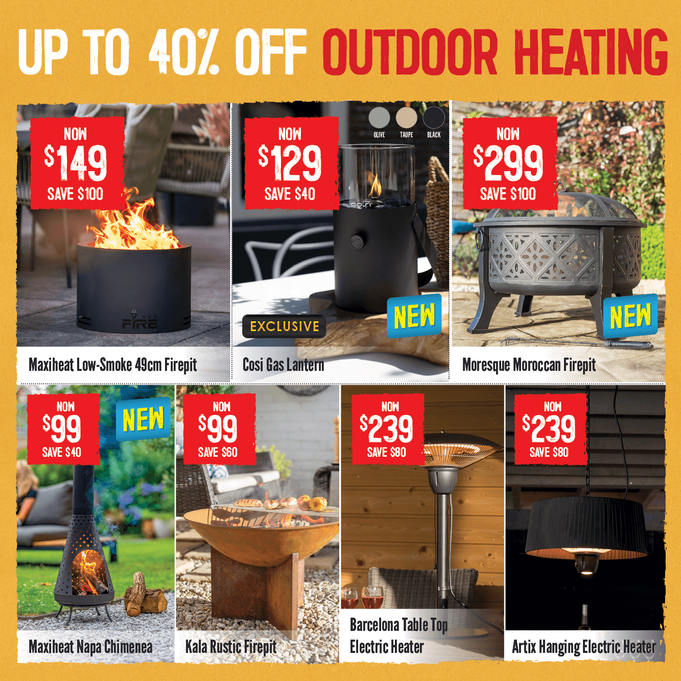 Up To 40% Off Outdoor Heating