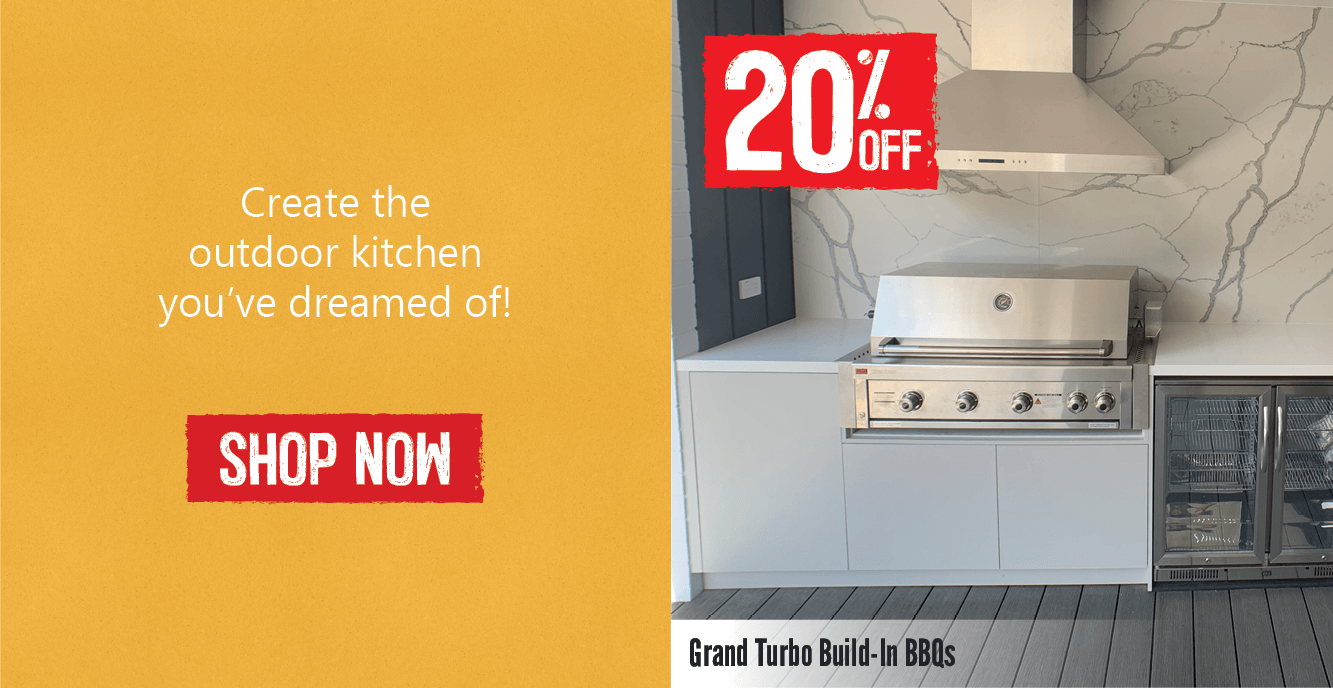 20% Off Grand Turbo Build-In BBQs