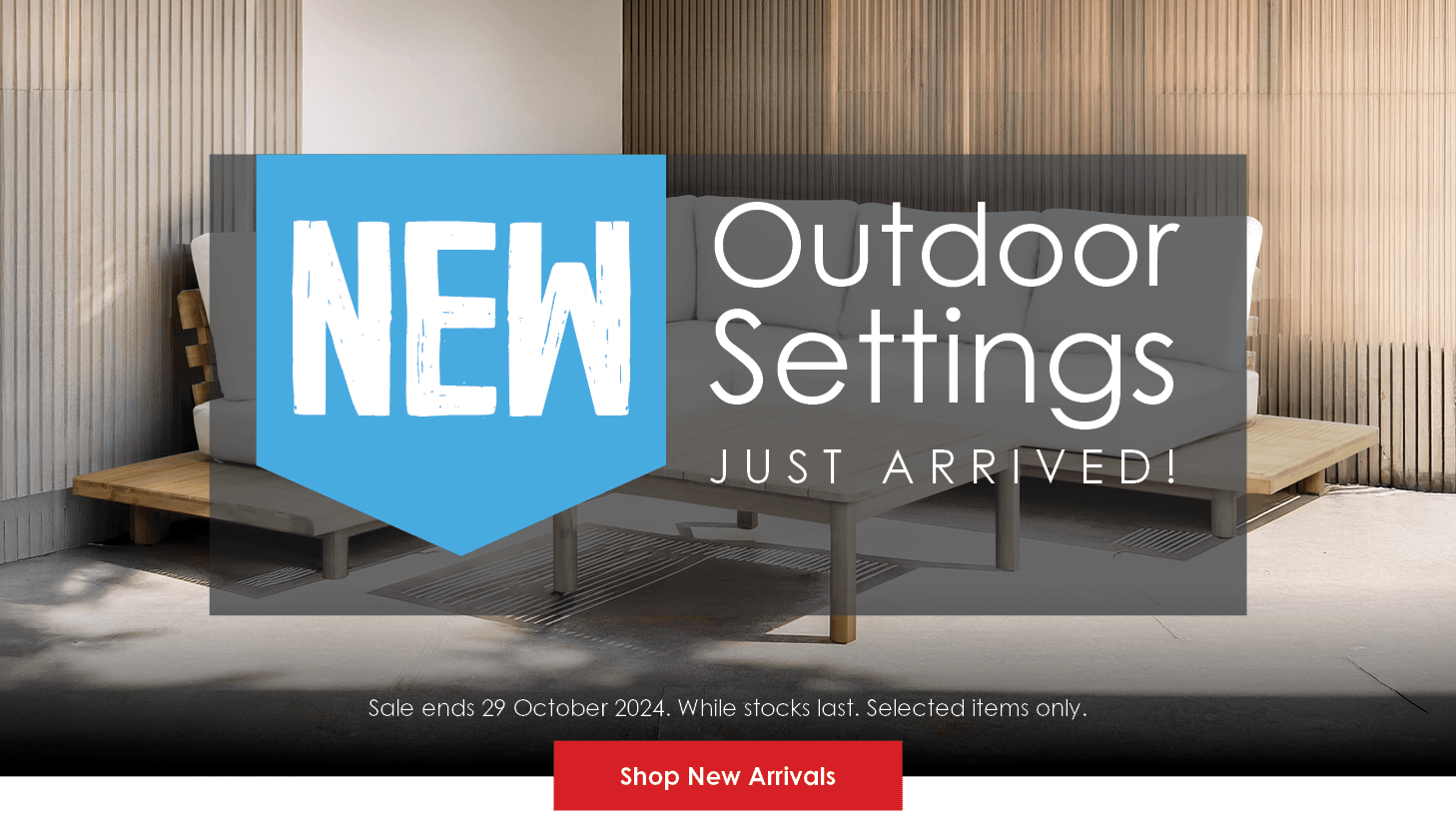 New Outdoor Settings| Just Arrived | Shop Now