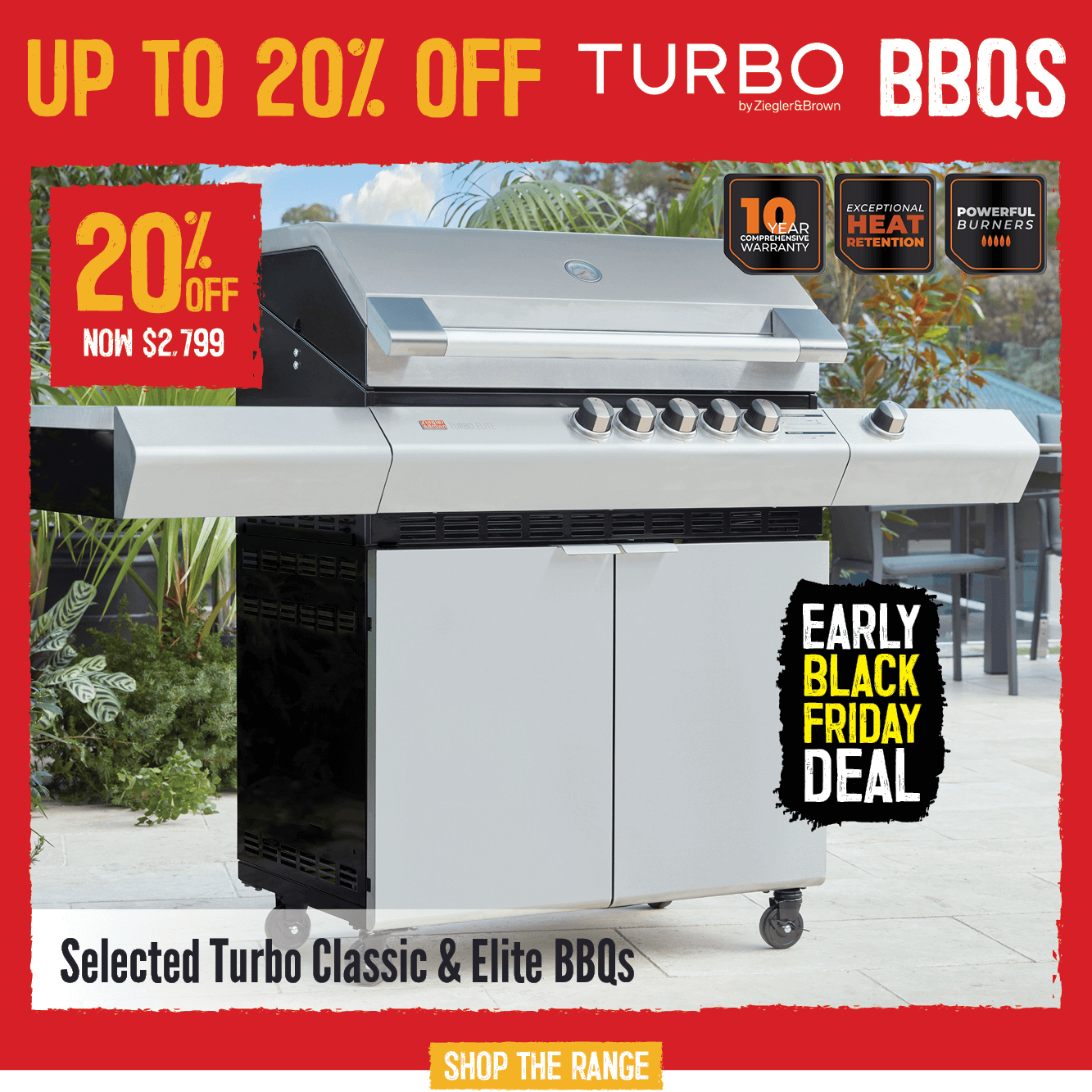 Up To 20% Off Turbo BBQs