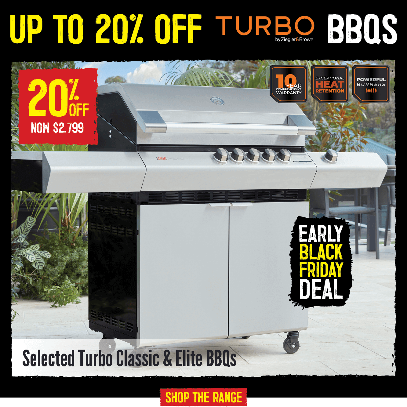 Up To 20% Off Turbo BBQs