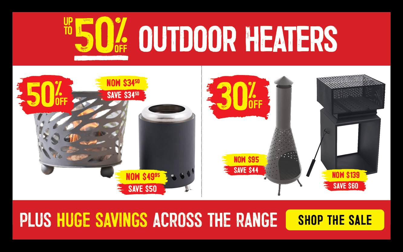 Up To 50% Off Outdoor Heaters