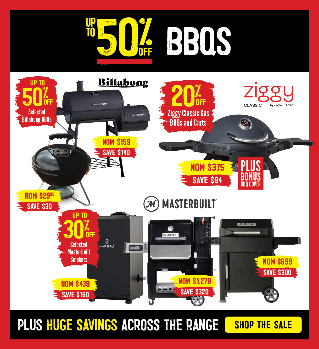 Up To 50% Off BBQs