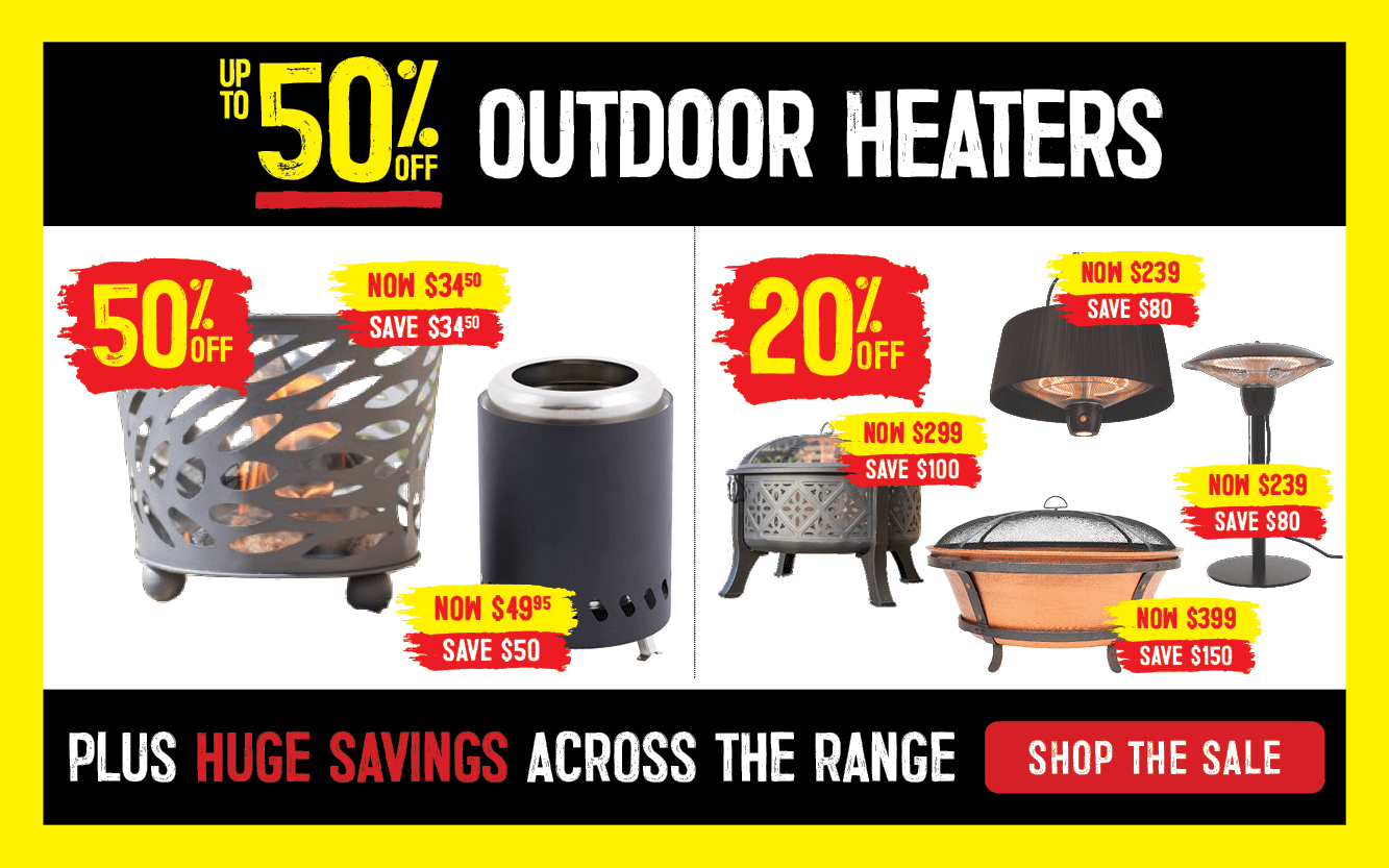 Up To 50% Off Outdoor Heaters