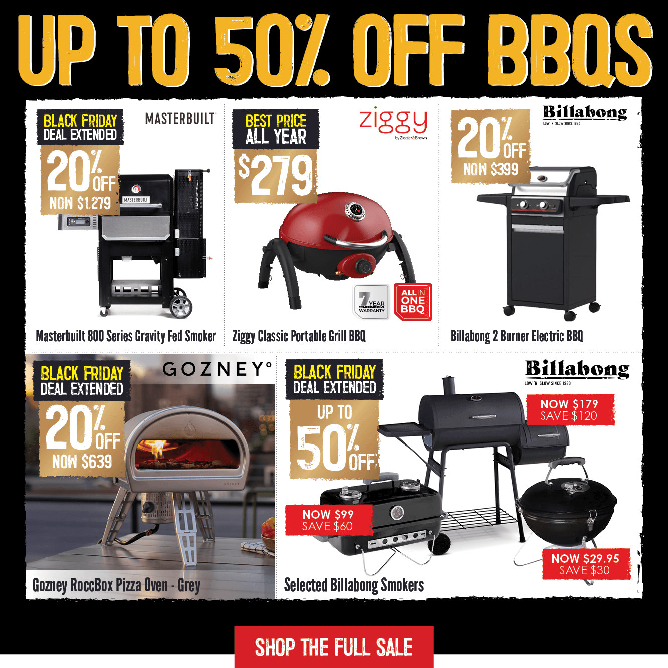 Up To 50% Off BBQs