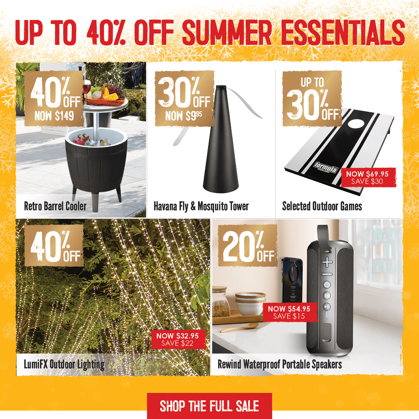 Up To 40% Off Summer Essentials