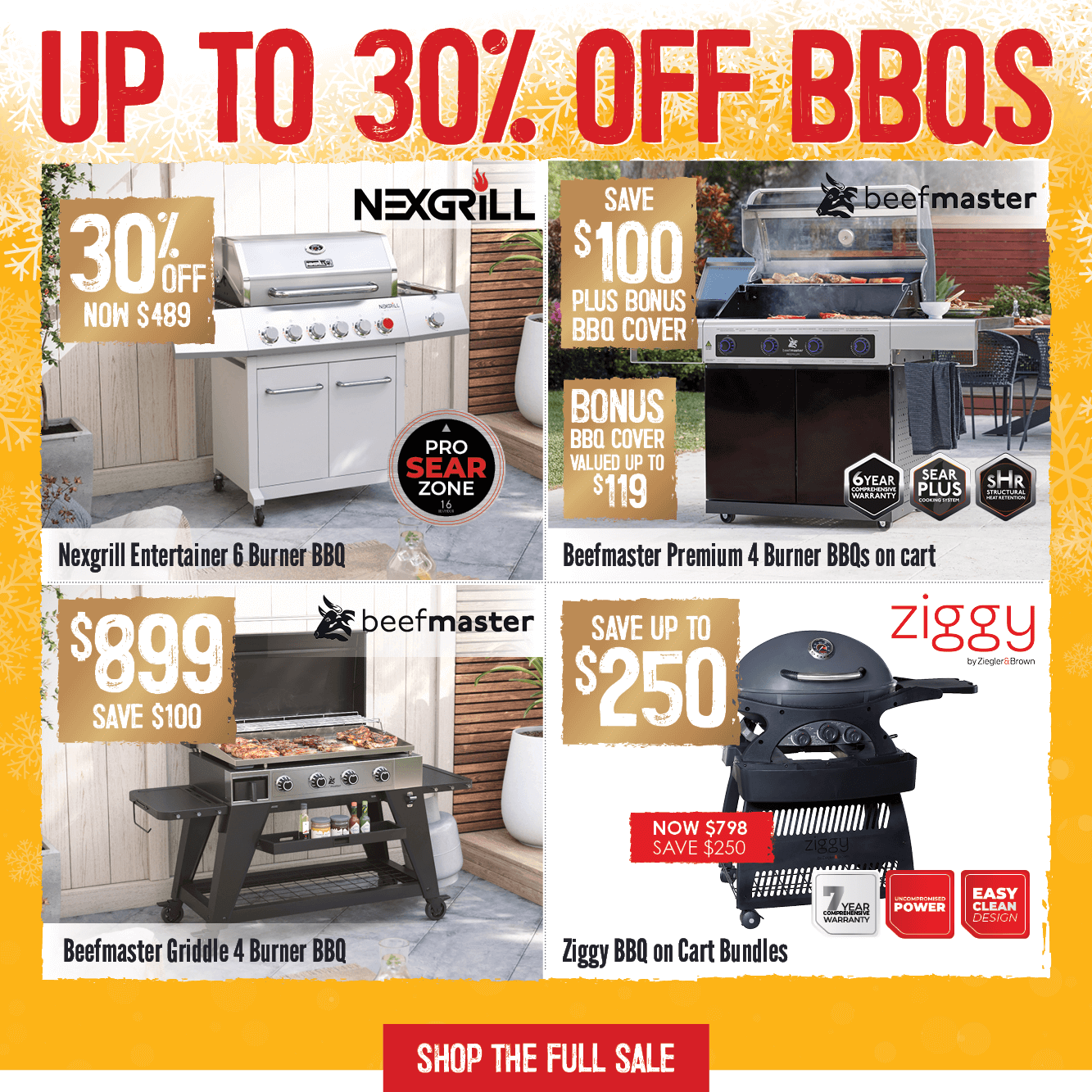 Up To 30% Off BBQs