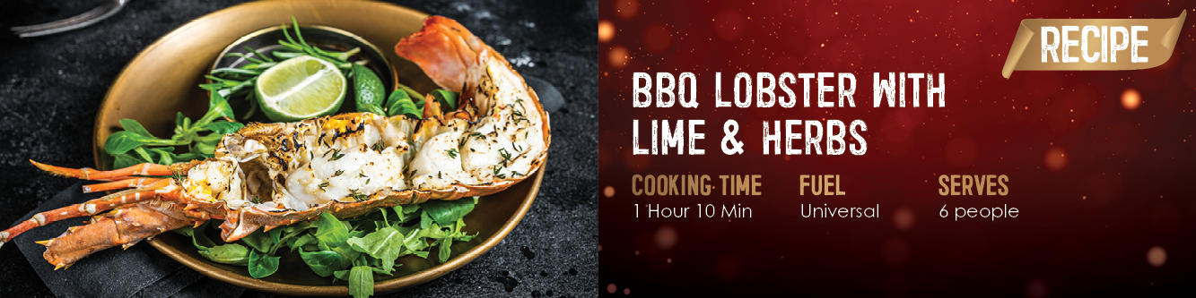 BBQ Lobster with Lime & Herbs Recipe 