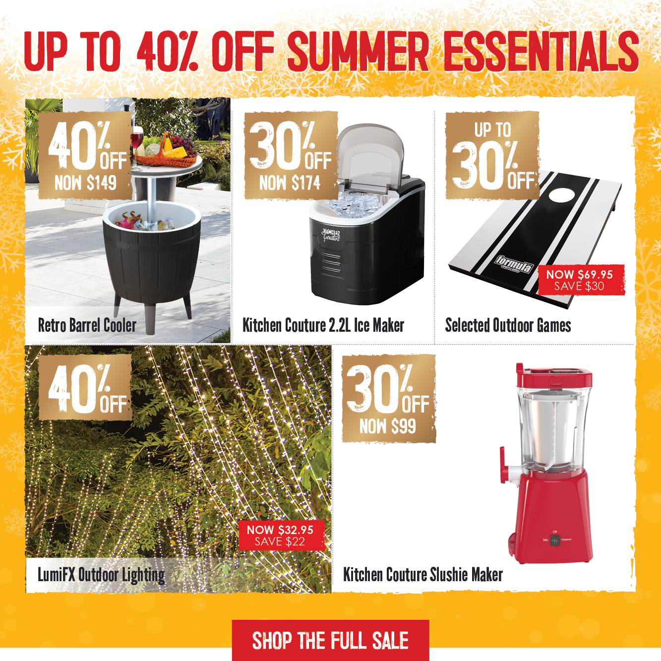 Up To 40% Off Summer Essentials