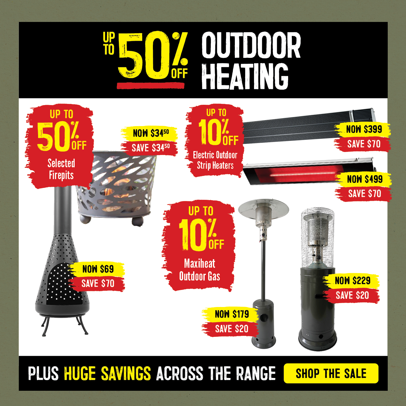 Up To 50% Off Outdoor Heating