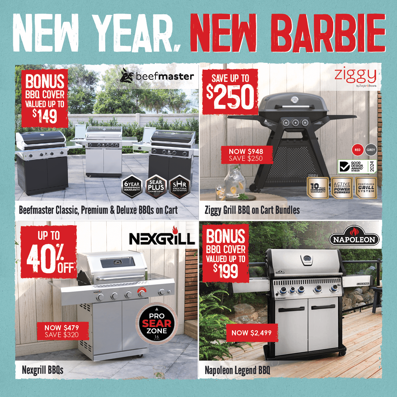 New Year New Barbie | Shop Now | BBQs 