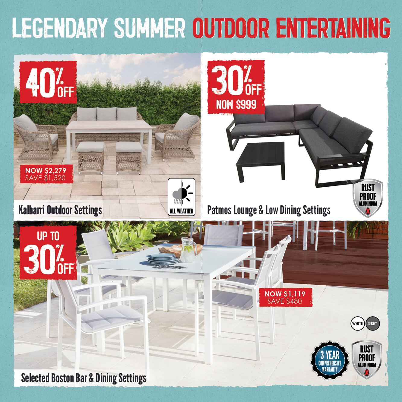 Legendary Summer Outdoor Entertaining