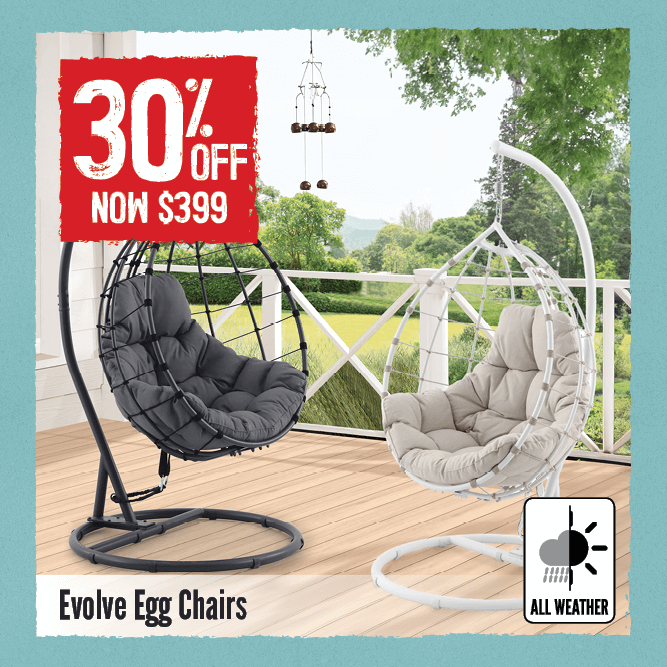 Now $399 30% Off Evolve Egg Chairs