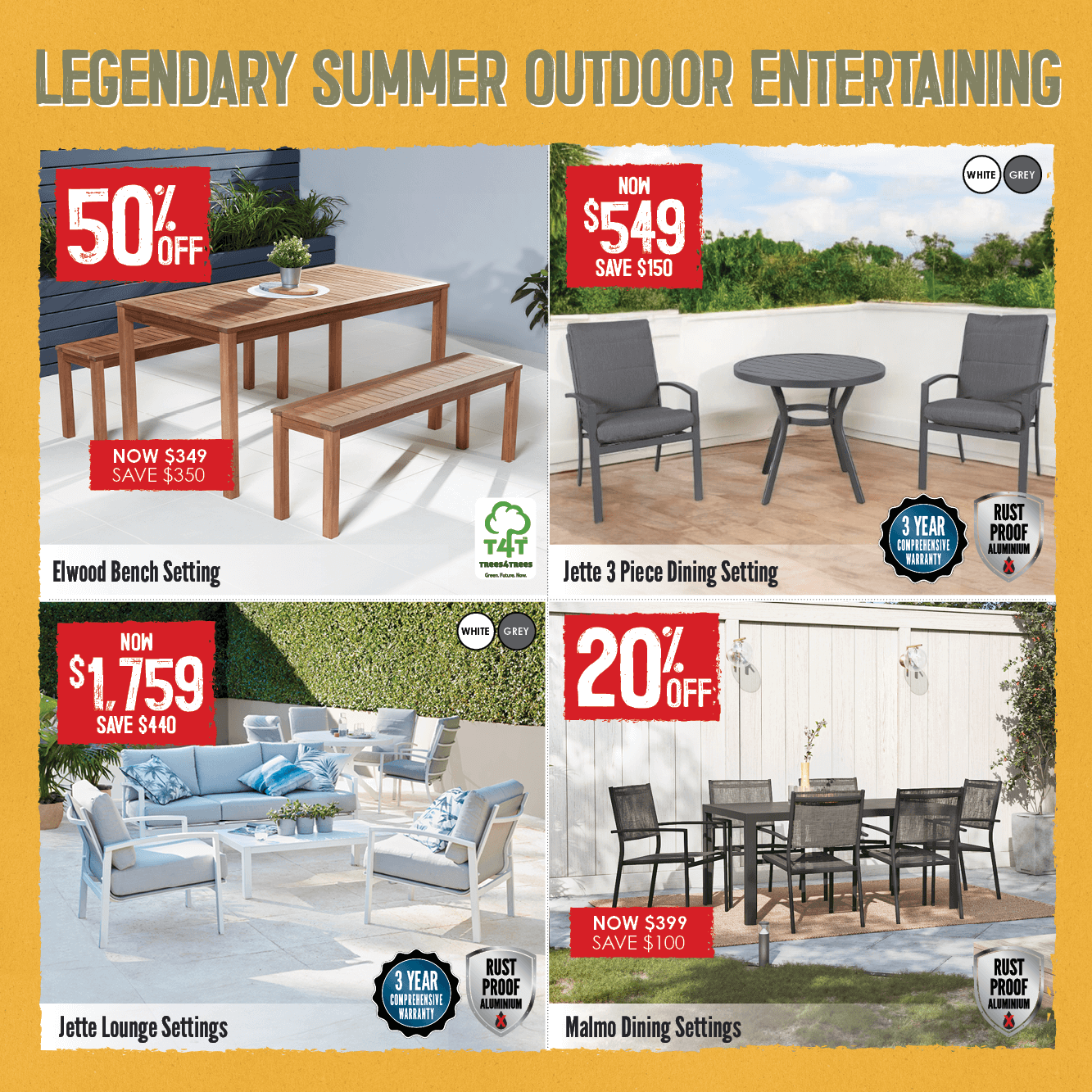 Legendary Summer Outdoor Entertaining