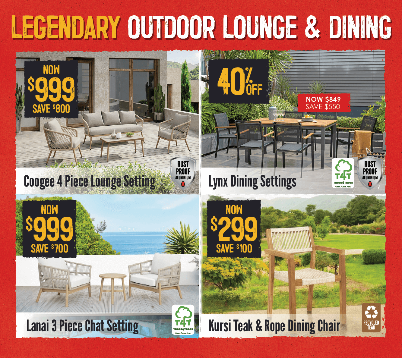 Legendary Outdoor Lounge & Dining