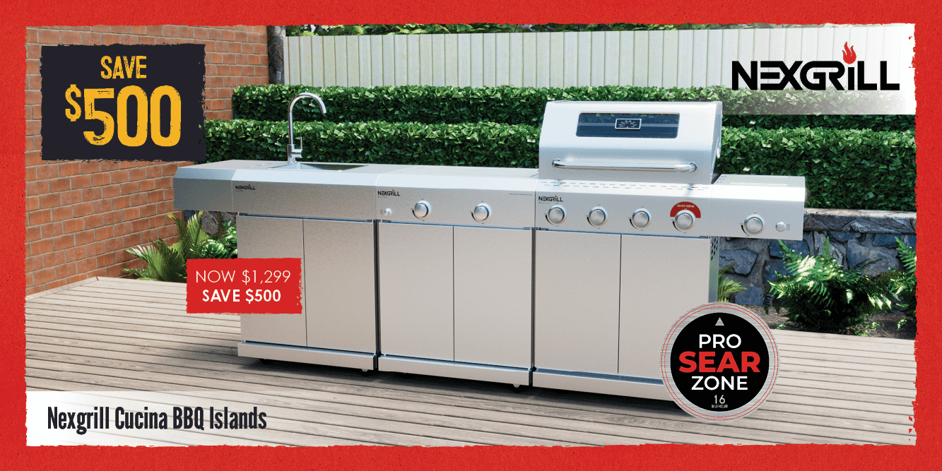 Save $500 Nexgrill Cucina BBQ Islands