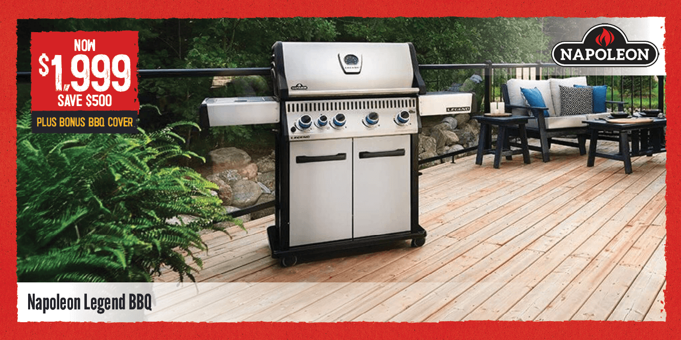 Now $1999 Save $500 Plus Bonus BBQ Cover Napoleon Legend BBQ