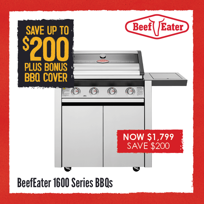 Save Up To $200 Plus Bonus BBQ Cover on Beefeater 1600 Series BBQ