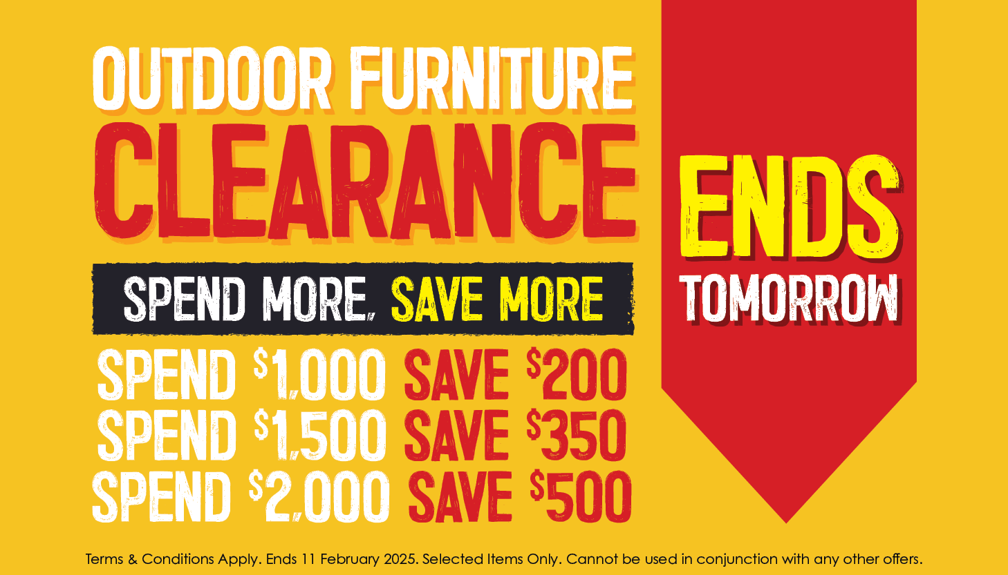 Outdoor Furniture Clearance | Ends Tomorrow